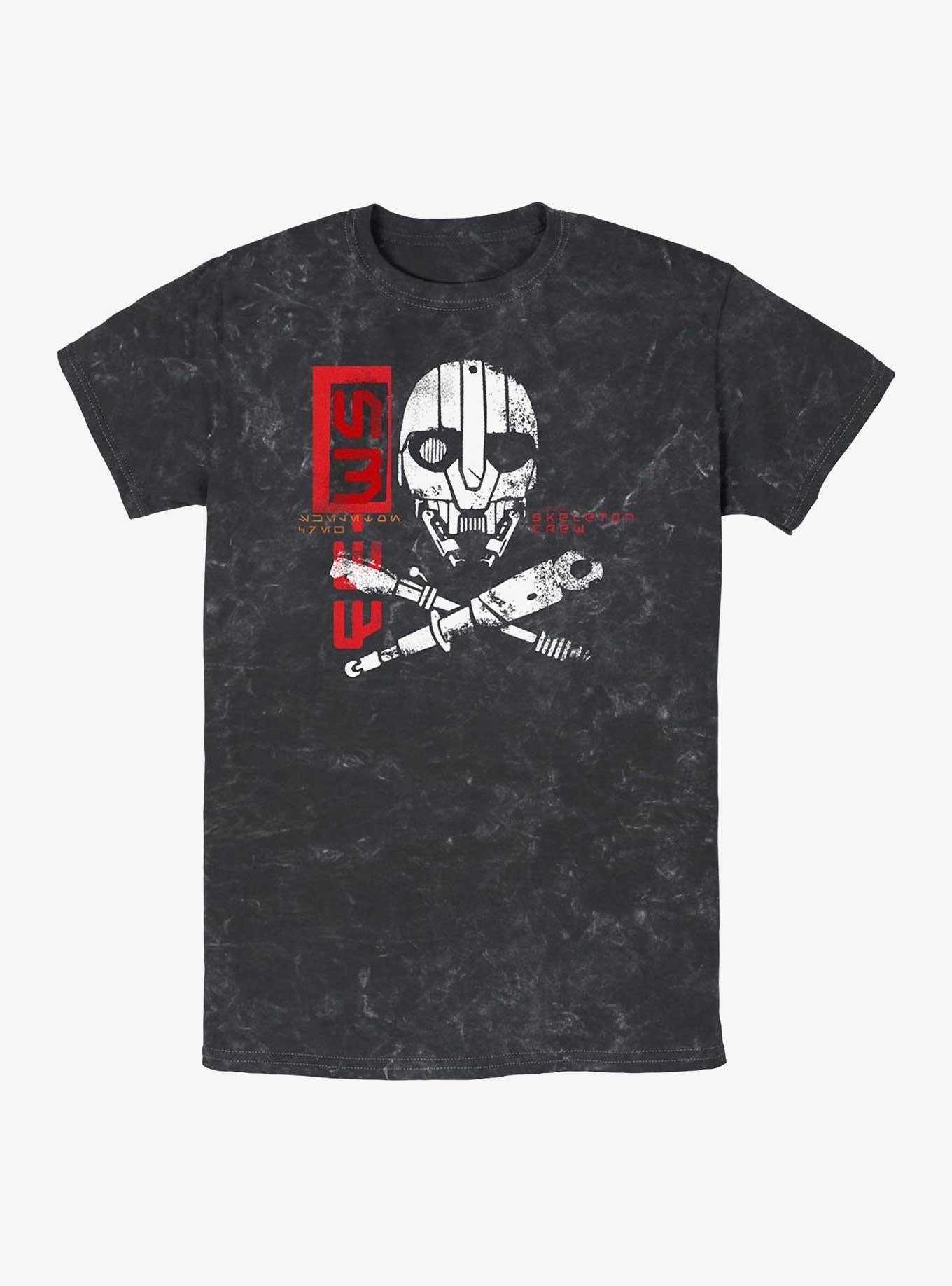 Skeleton Crew SM 33 Mineral Wash T-Shirt | Trending Graphic Tee For Fans
