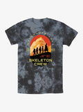 Skeleton Crew Group Silhouettes Tie-Dye T-Shirt | Trending Graphic Tee For Fans
