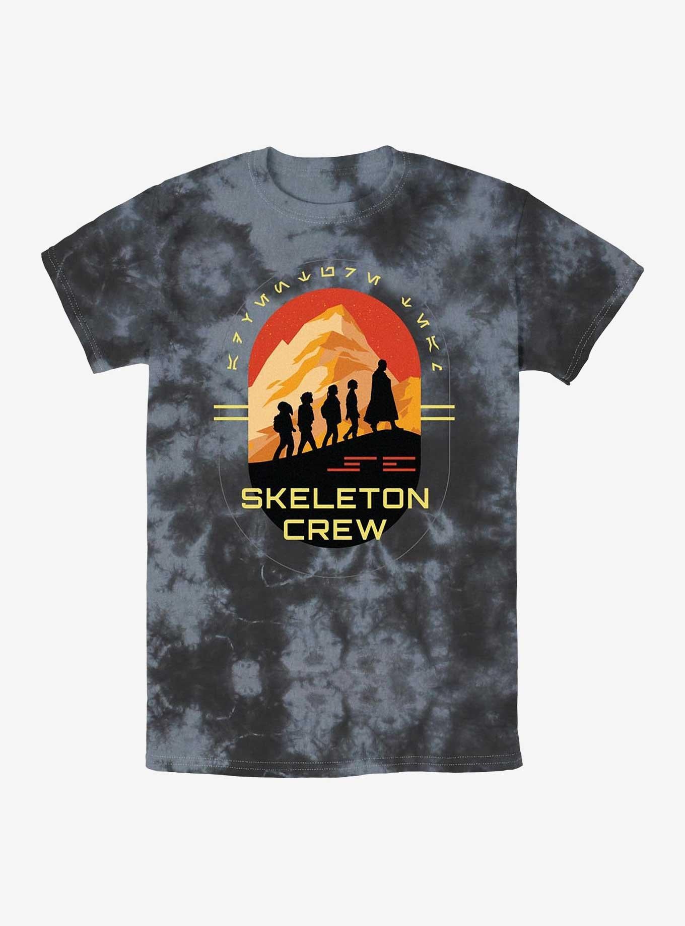Skeleton Crew Group Silhouettes Tie-Dye T-Shirt | Trending Graphic Tee For Fans