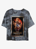 Skeleton Crew Poster Group Tie Dye Crop Girls T-Shirt | Trending Graphic Tee For Fans