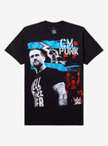 WWE CM Punk Jumbo Print T-Shirt | Trending Graphic Tee For Fans