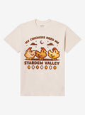 Stardew Valley Chickens Puff Print T-Shirt | Trending Graphic Tee For Fans