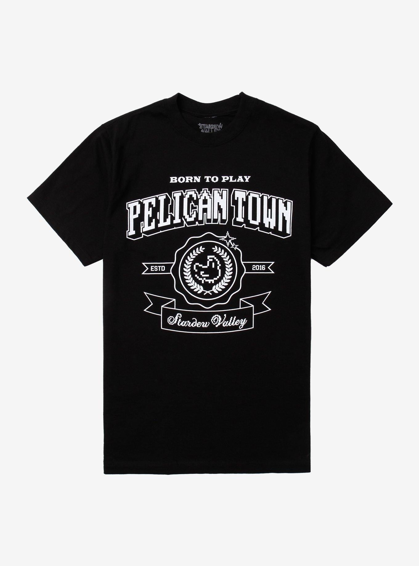 Stardew Valley Pelican Town Varsity T-Shirt | Trending Graphic Tee For Fans