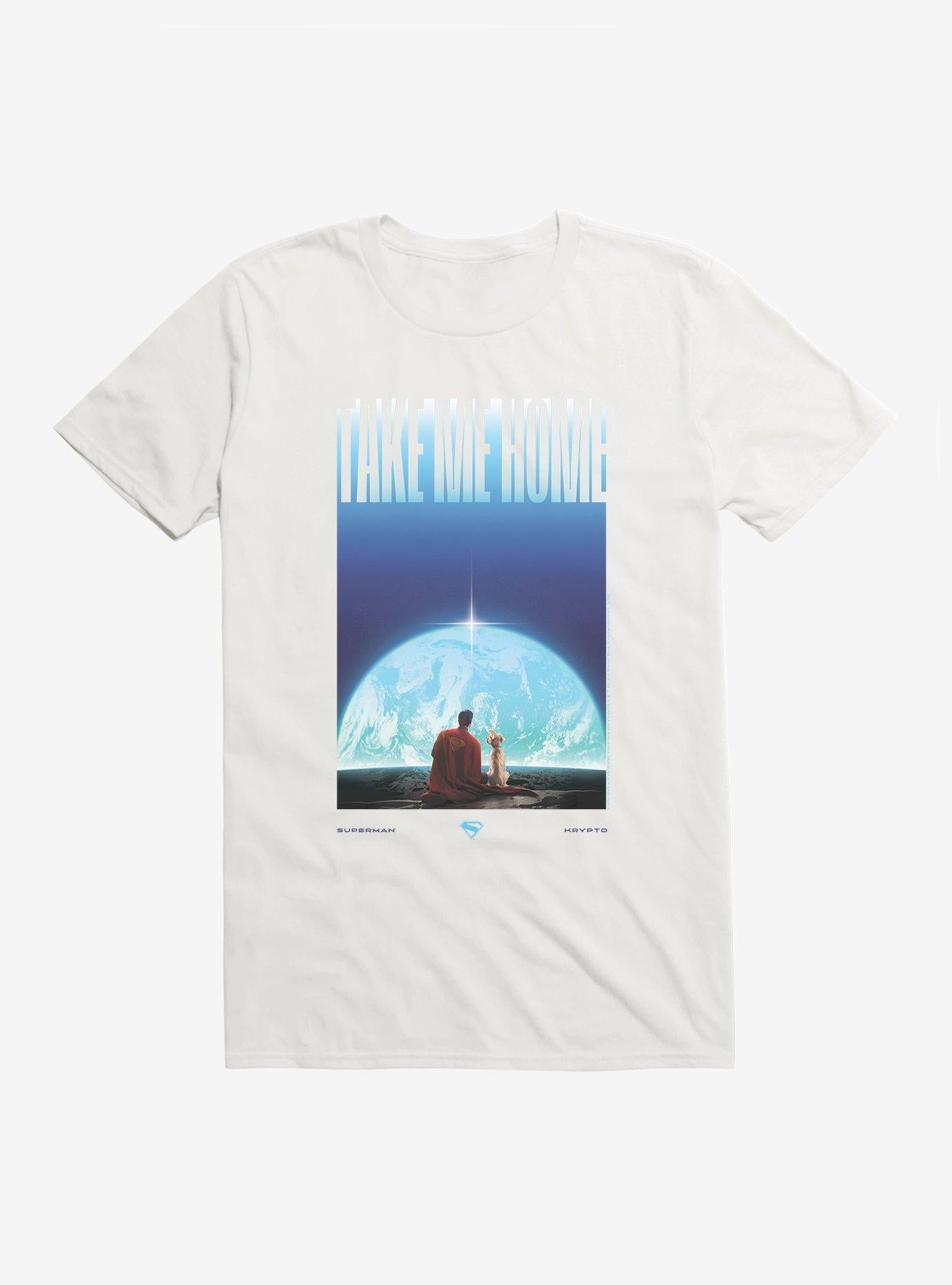 DC Superman Krypto Poster Take Me Home T-Shirt | Trending Graphic Tee For Fans