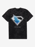 DC Superman Fortress Of Solitude Mineral Wash T-Shirt | Trending Graphic Tee For Fans