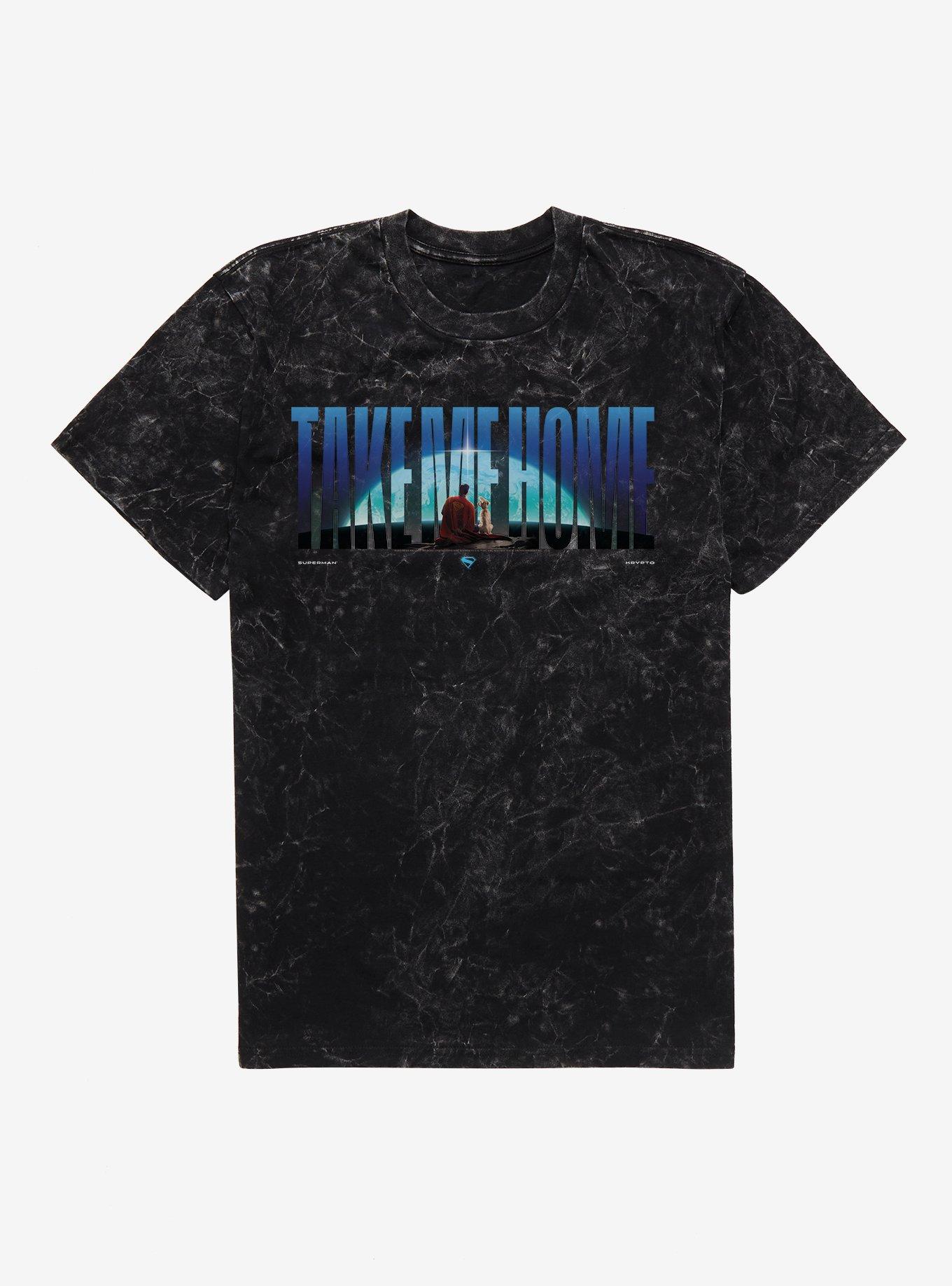 DC Superman Planet Watching Mineral Wash T-Shirt | Trending Graphic Tee For Fans