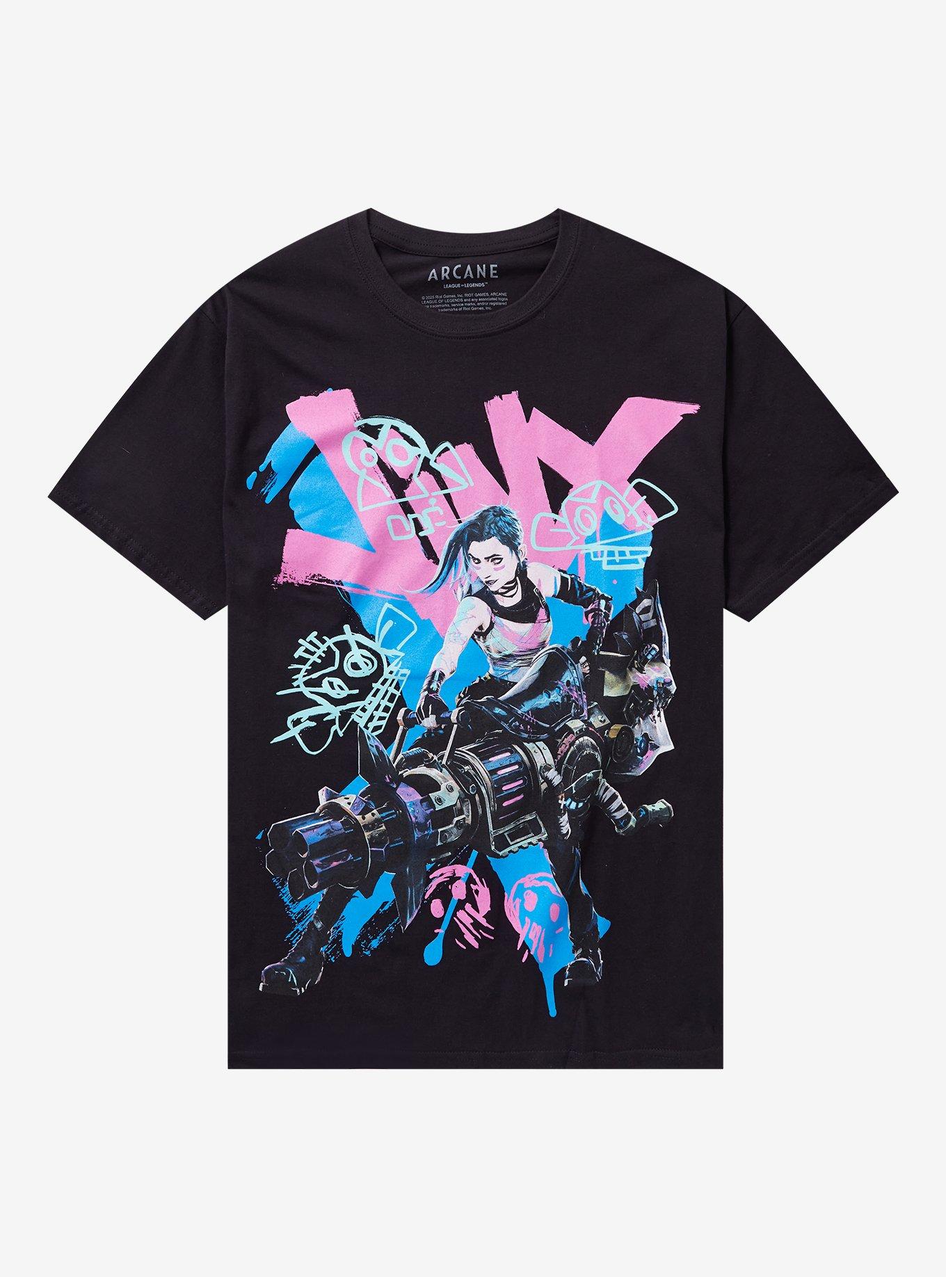 Arcane Jinx Graffiti Jumbo Graphic T-Shirt | Trending Graphic Tee For Fans