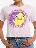 Disney Phineas And Ferb Ducky Momo Loves You Too Girls Crop T-Shirt | Trending Graphic Tee For Fans