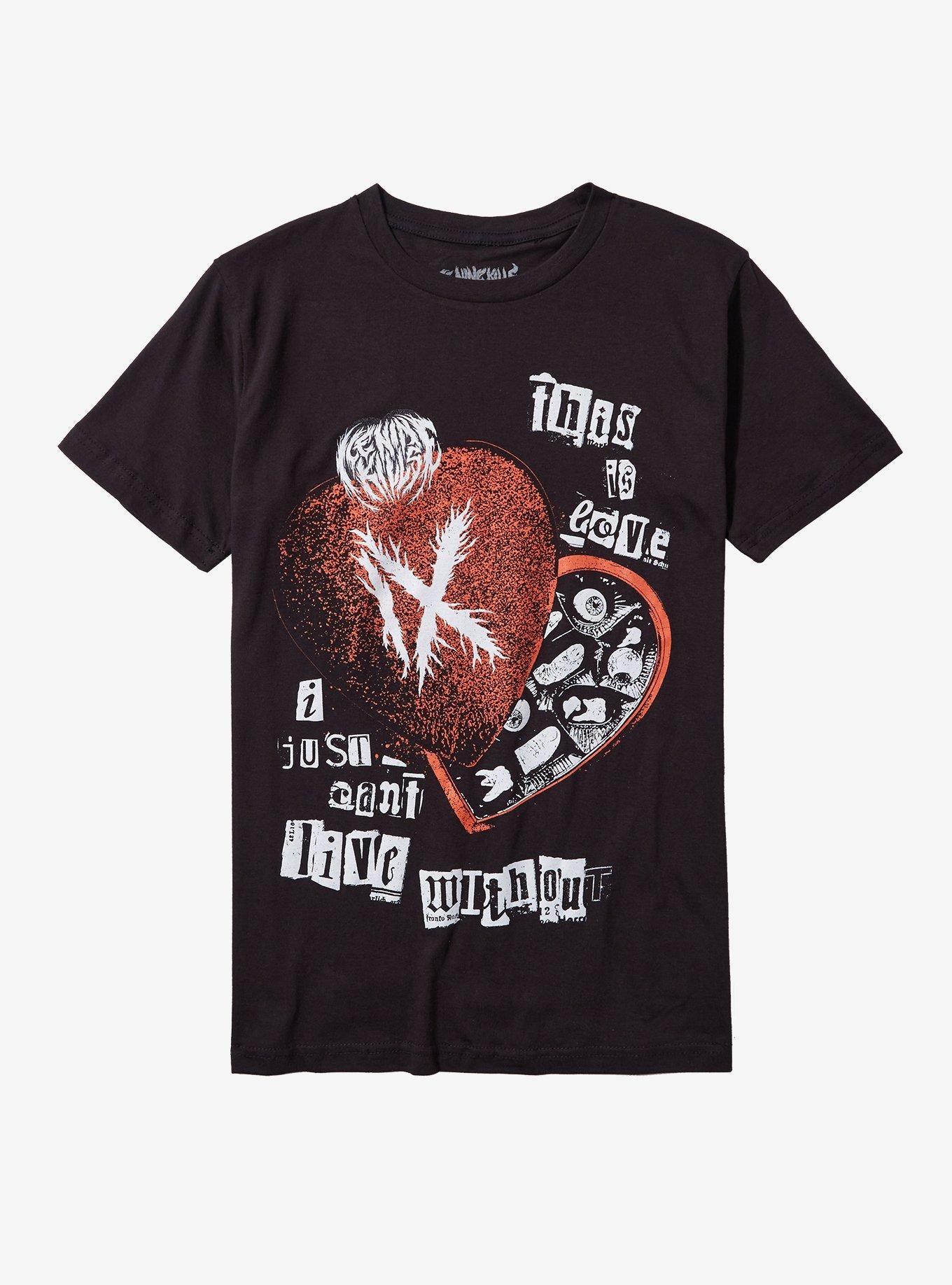 Ice Nine Kills Love Bites Boyfriend Fit Girls T-Shirt | Trending Graphic Tee For Fans