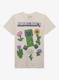 Minecraft Creeper Flower Girls T-Shirt | Trending Graphic Tee For Fans