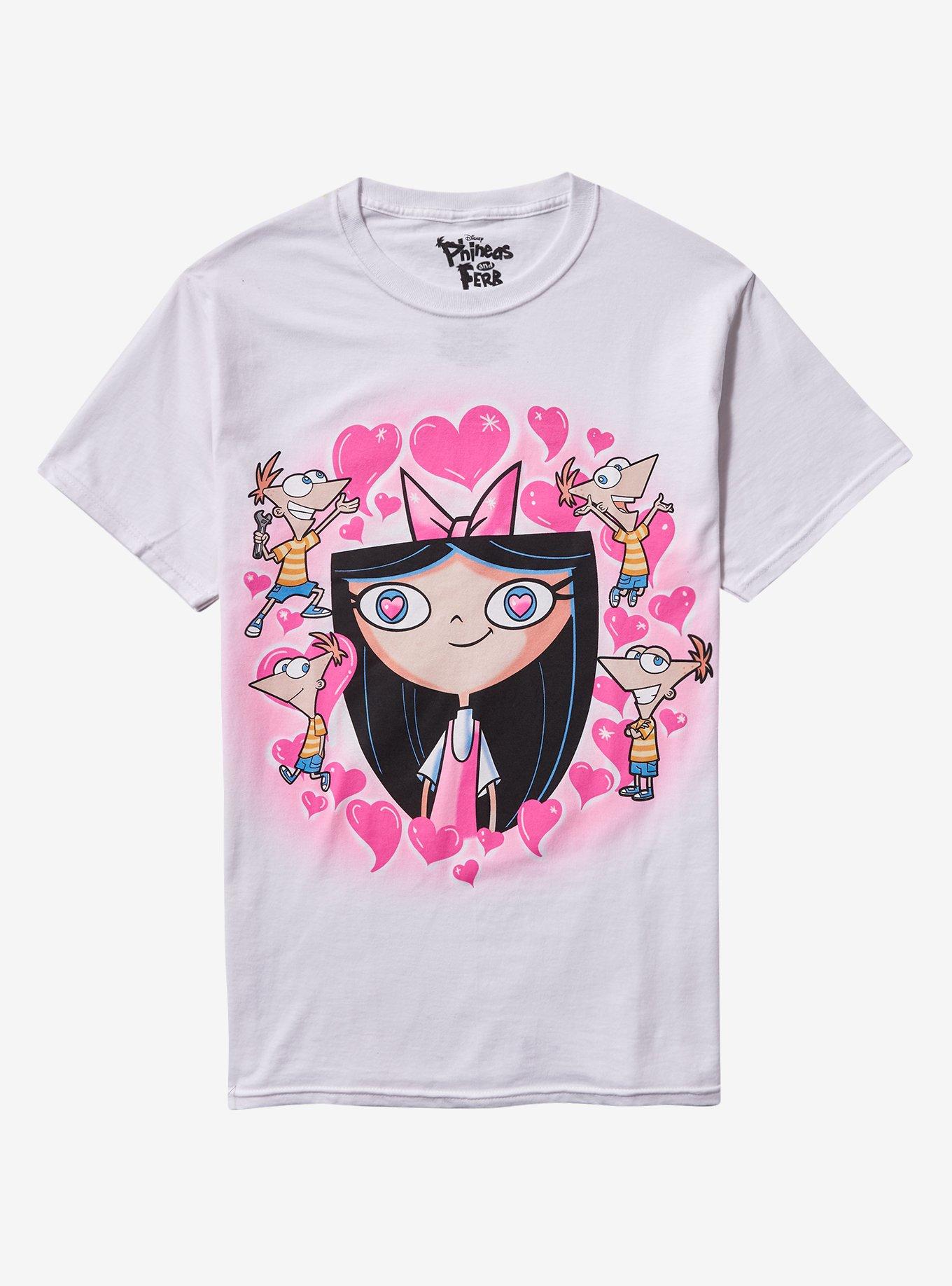 Phineas And Ferb Isabella Heart Eyes Girls T-Shirt | Trending Graphic Tee For Fans