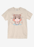 Crying Hippo Girls By Goodie Two Sleeves T-Shirt | Trending Graphic Tee For Fans