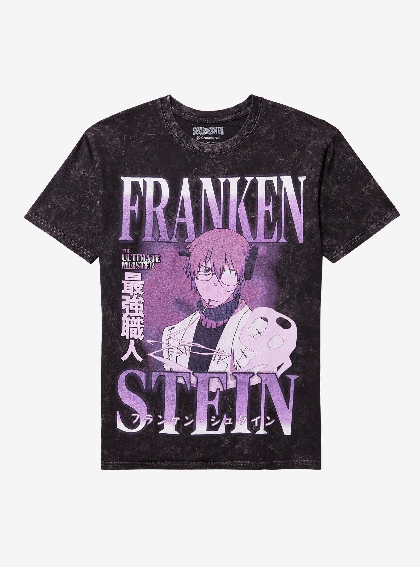 Soul Eater Franken Stein Dark Wash T-Shirt | Trending Graphic Tee For Fans