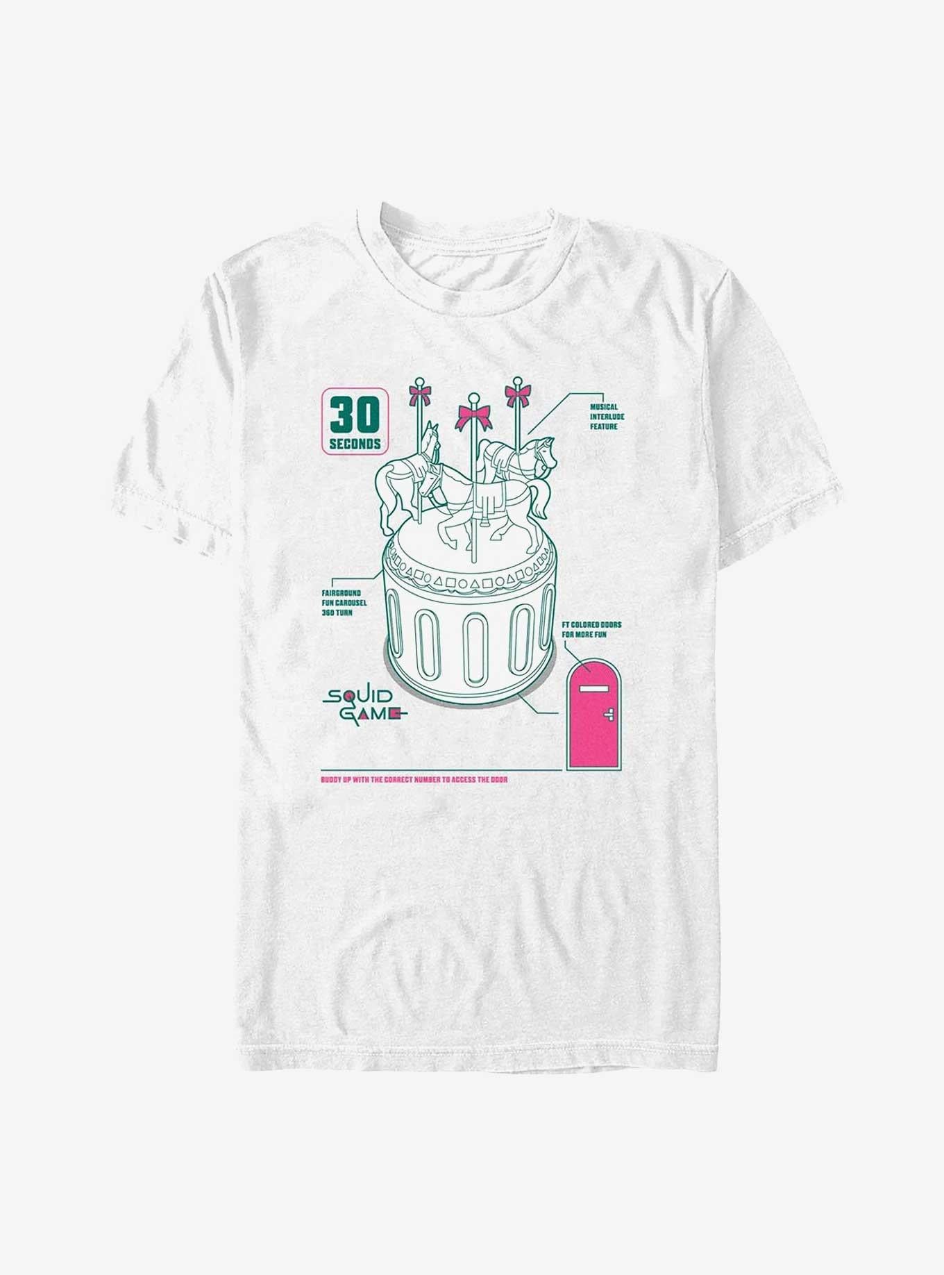 Squid Game Carousel T-Shirt | Trending Graphic Tee For Fans