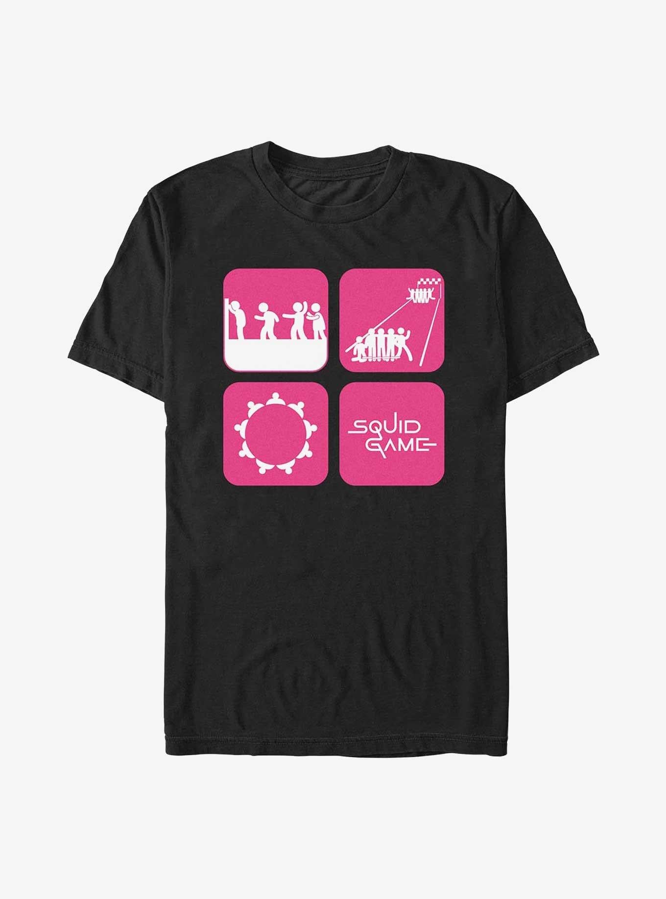 Squid Game Icons T-Shirt | Trending Graphic Tee For Fans