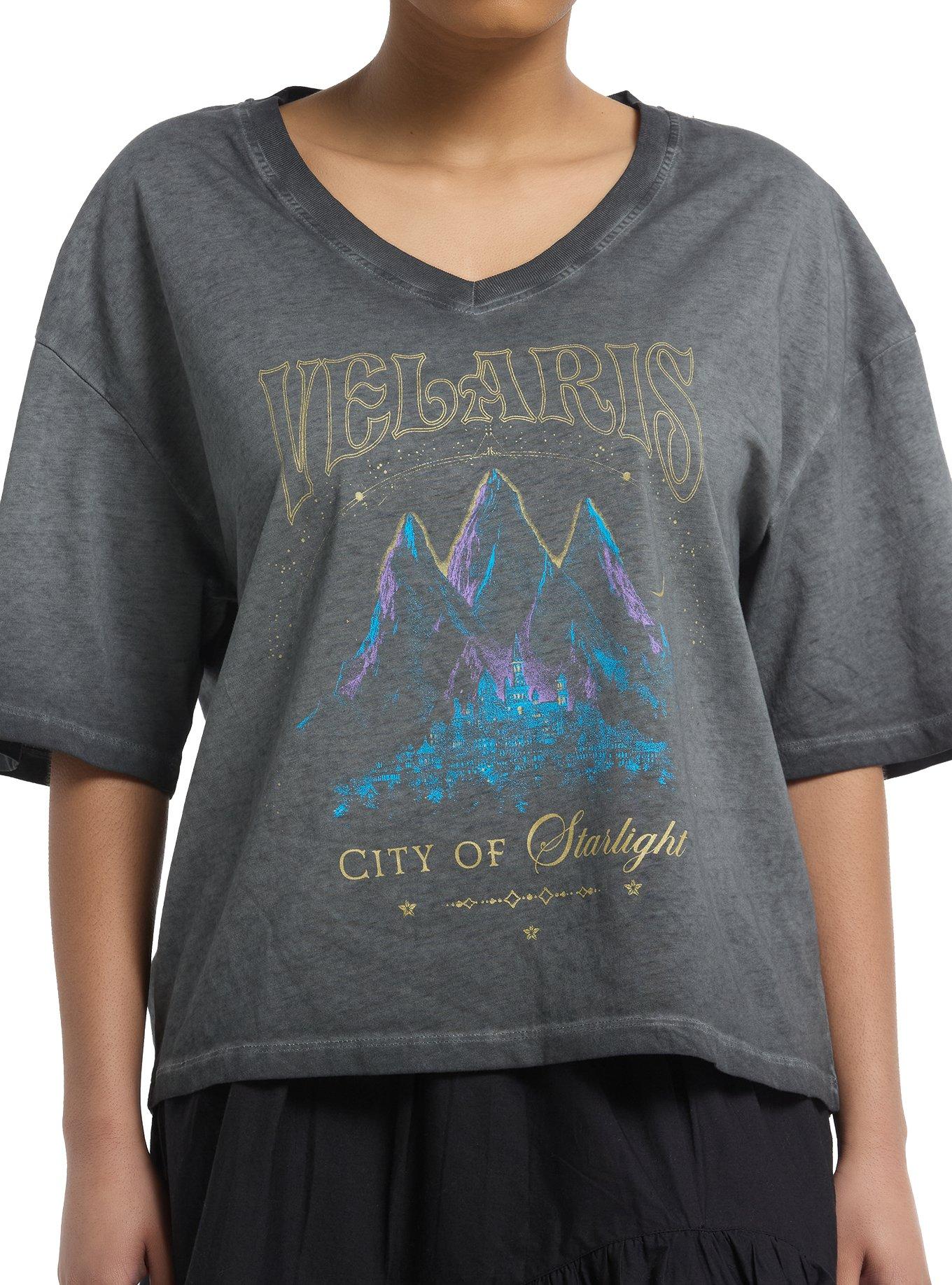 A Court Of Thorns And Roses Velaris Girls Oversized T-Shirt | Trending Graphic Tee For Fans