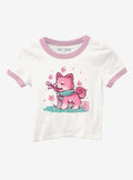 Sakura Shiba Girls Ringer Baby T-Shirt | Trending Graphic Tee For Fans