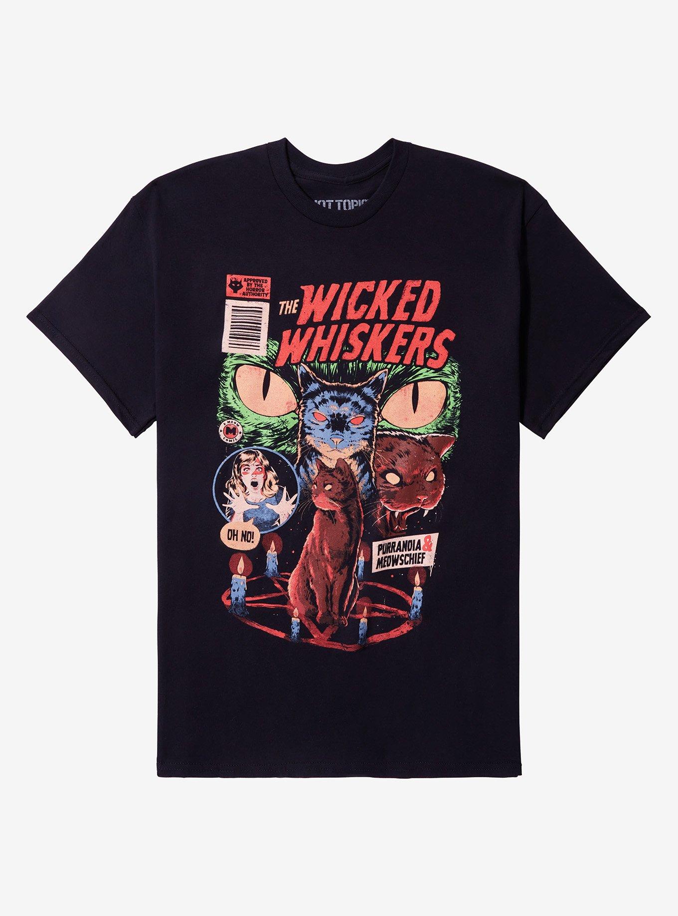 The Wicked Whiskers Meow Comic By Eduely T-Shirt | Trending Graphic Tee For Fans