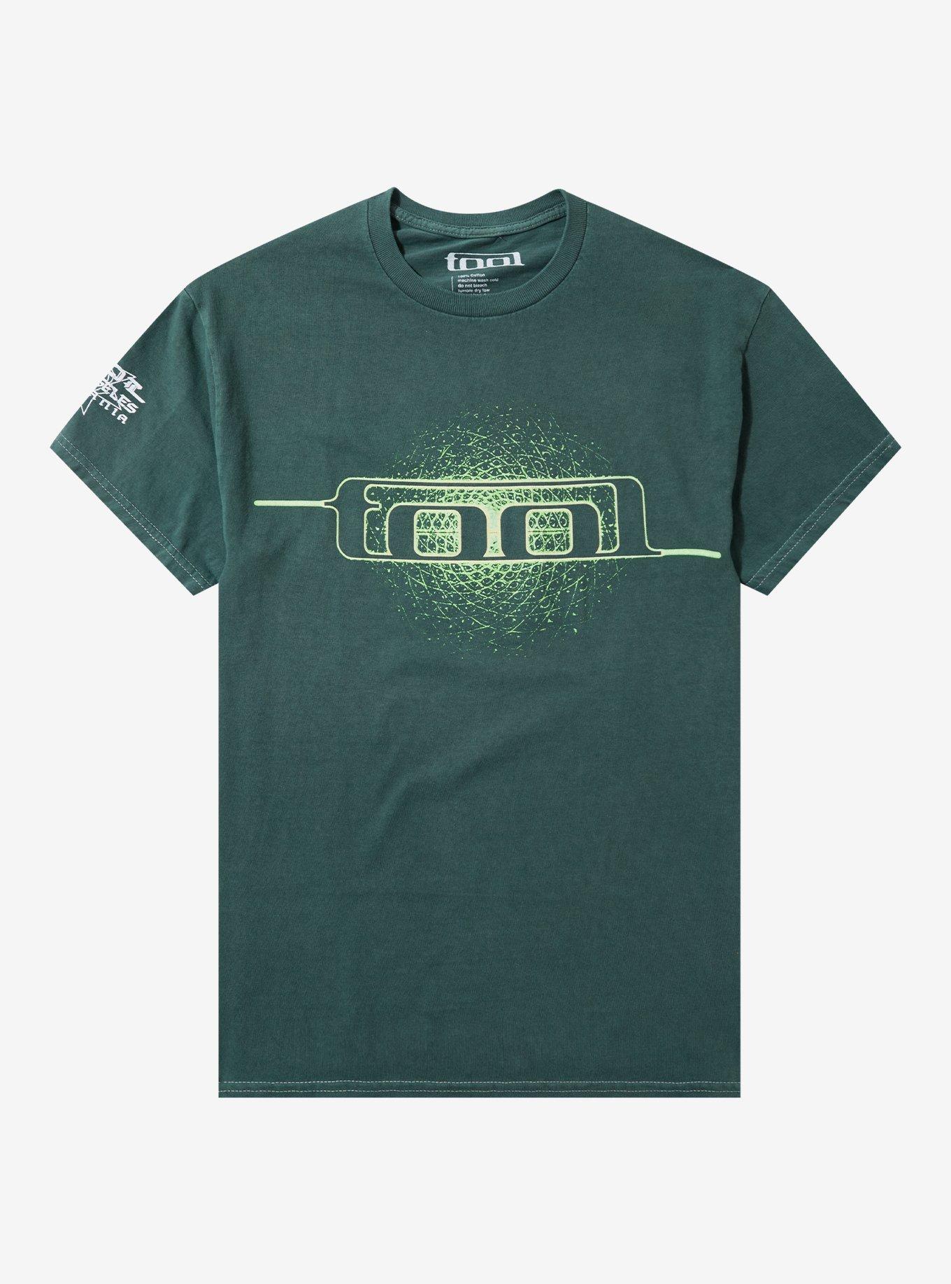 Tool Green Spiral Pigment-Dyed Girls T-Shirt | Trending Graphic Tee For Fans