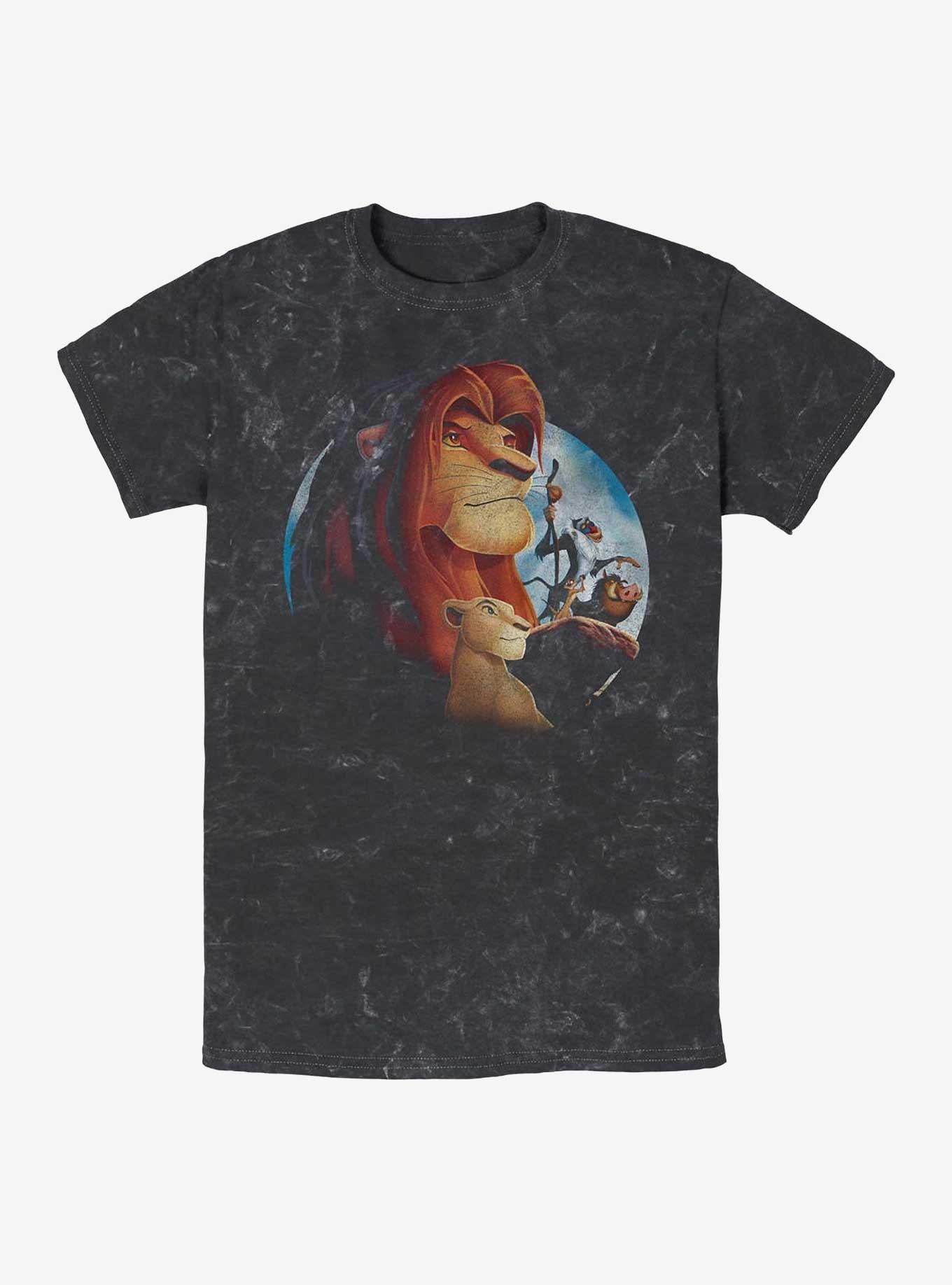Disney The Lion King Proud Pose Circle Mineral Wash T-Shirt | Trending Graphic Tee For Fans