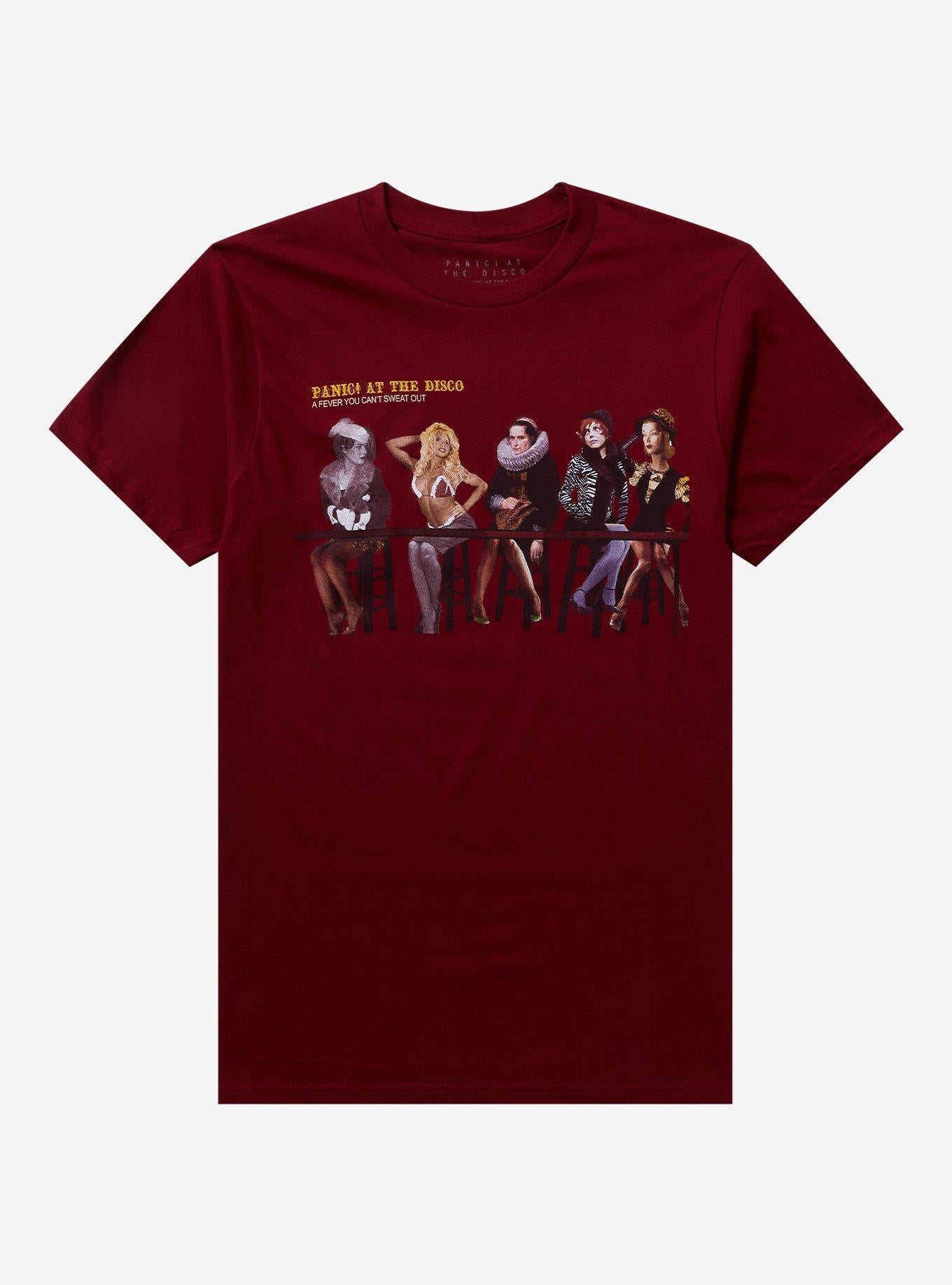 Panic! At The Disco Fever Can't Sweat Out Boyfriend Fit Girls T-Shirt | Trending Graphic Tee For Fans