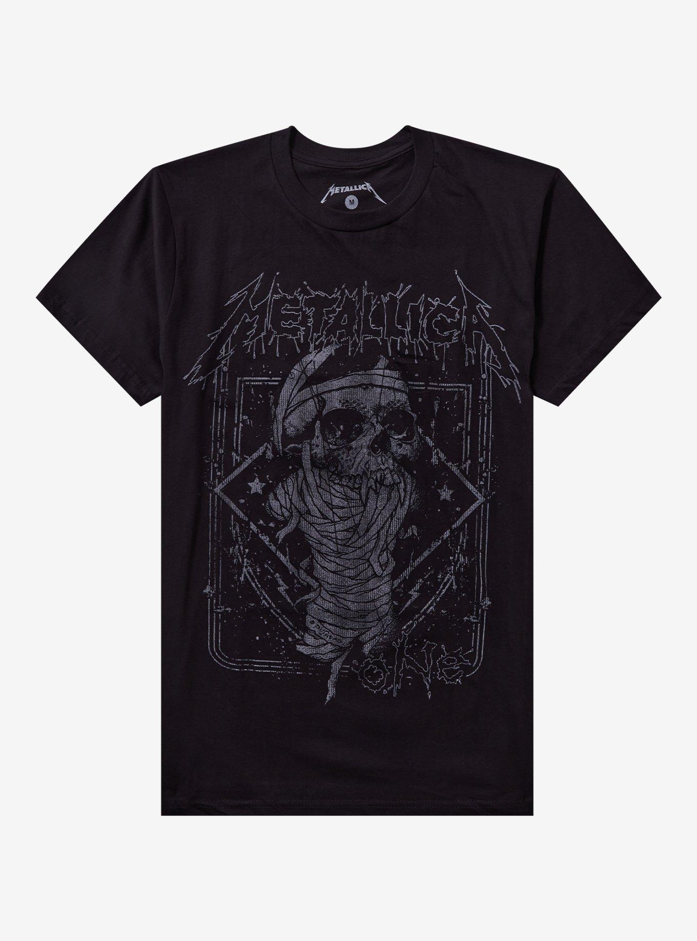 Metallica One Faux Faded T-Shirt | Trending Graphic Tee For Fans