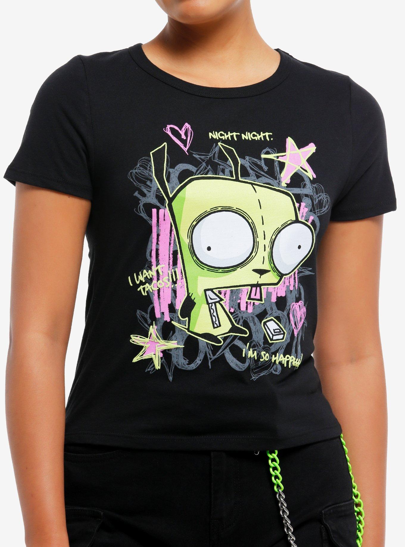 Invader Zim GIR Scribbles Girls T-Shirt | Trending Graphic Tee For Fans