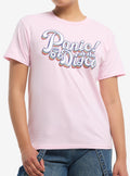 Panic! At The Disco Pastel Pink Shrunken Fit T-Shirt | Trending Graphic Tee For Fans