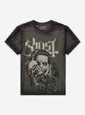 Ghost Papa Emeritus Mask Seam Spray Girls T-Shirt | Trending Graphic Tee For Fans