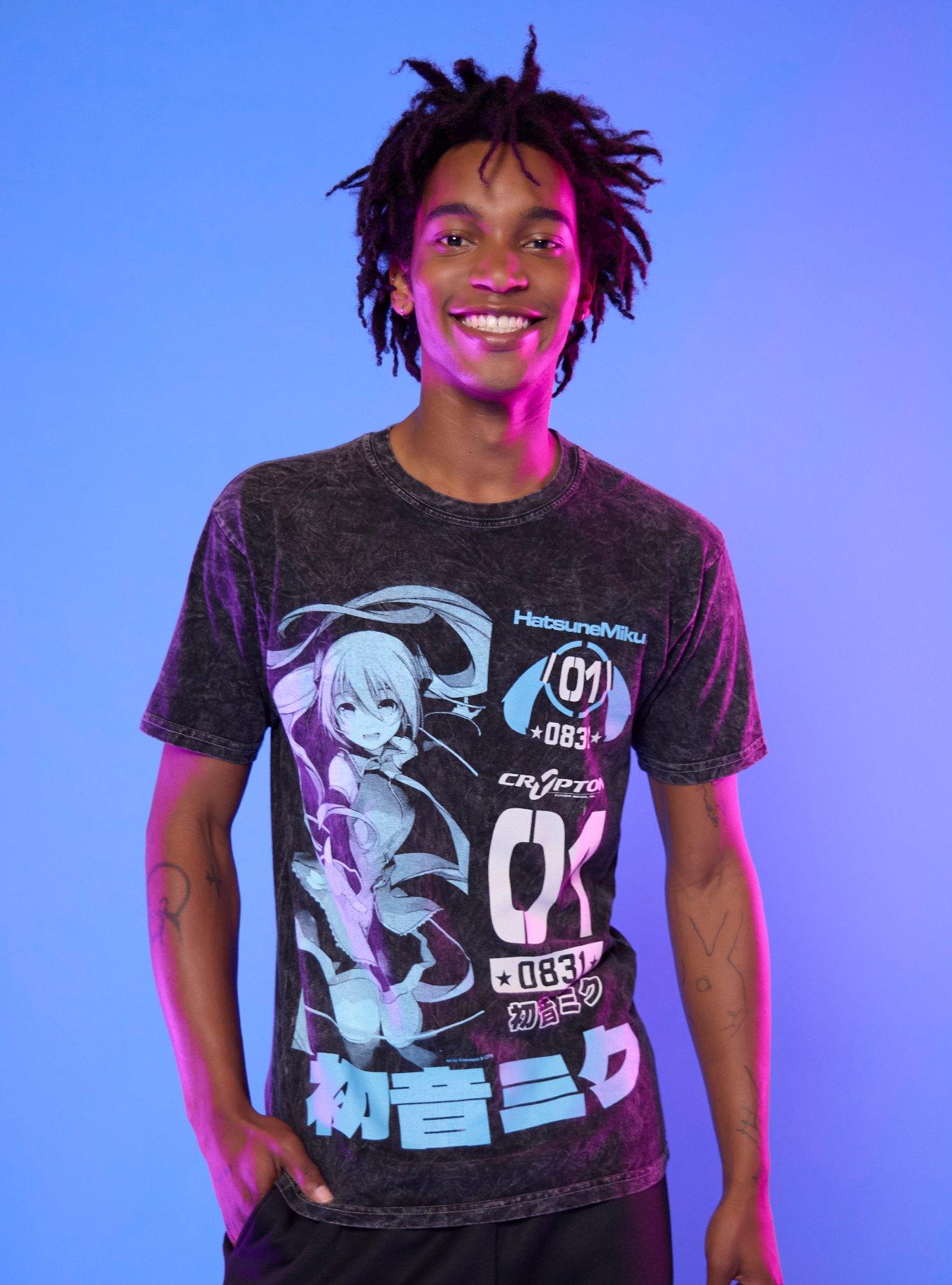 Hatsune Miku Jumbo Graphic Mineral Wash T-Shirt | Trending Graphic Tee For Fans