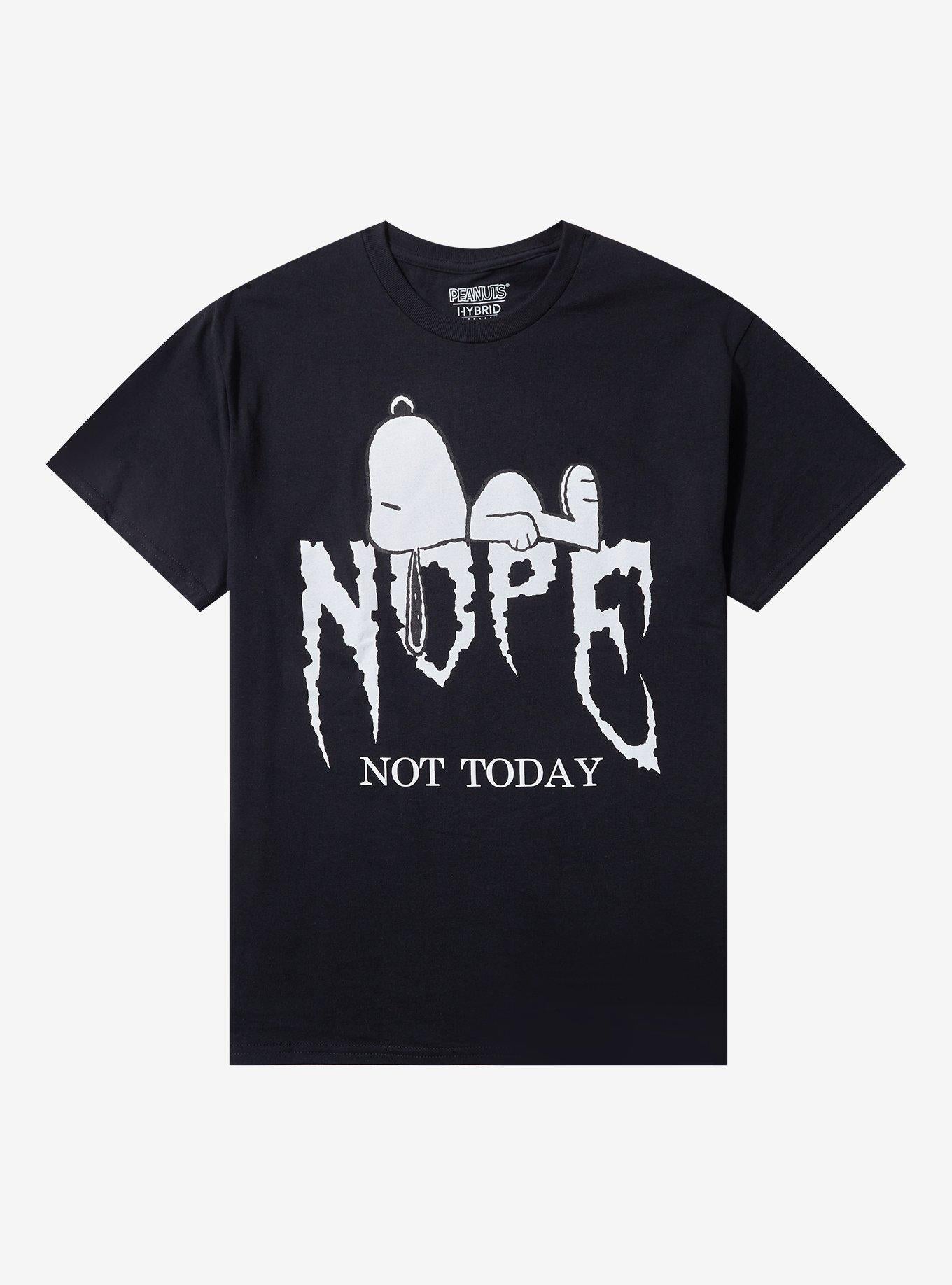 Peanuts Snoopy Nope Not Today T-Shirt | Trending Graphic Tee For Fans
