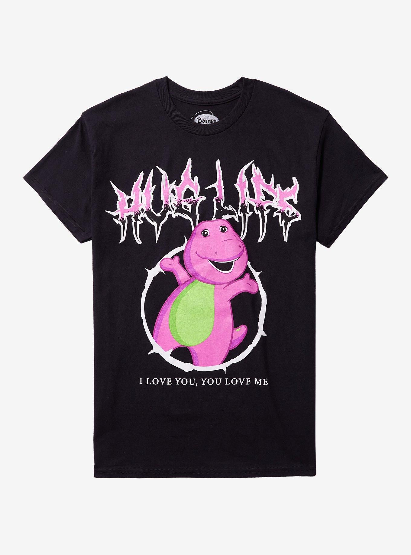 Barney Hug Life Metal T-Shirt | Trending Graphic Tee For Fans