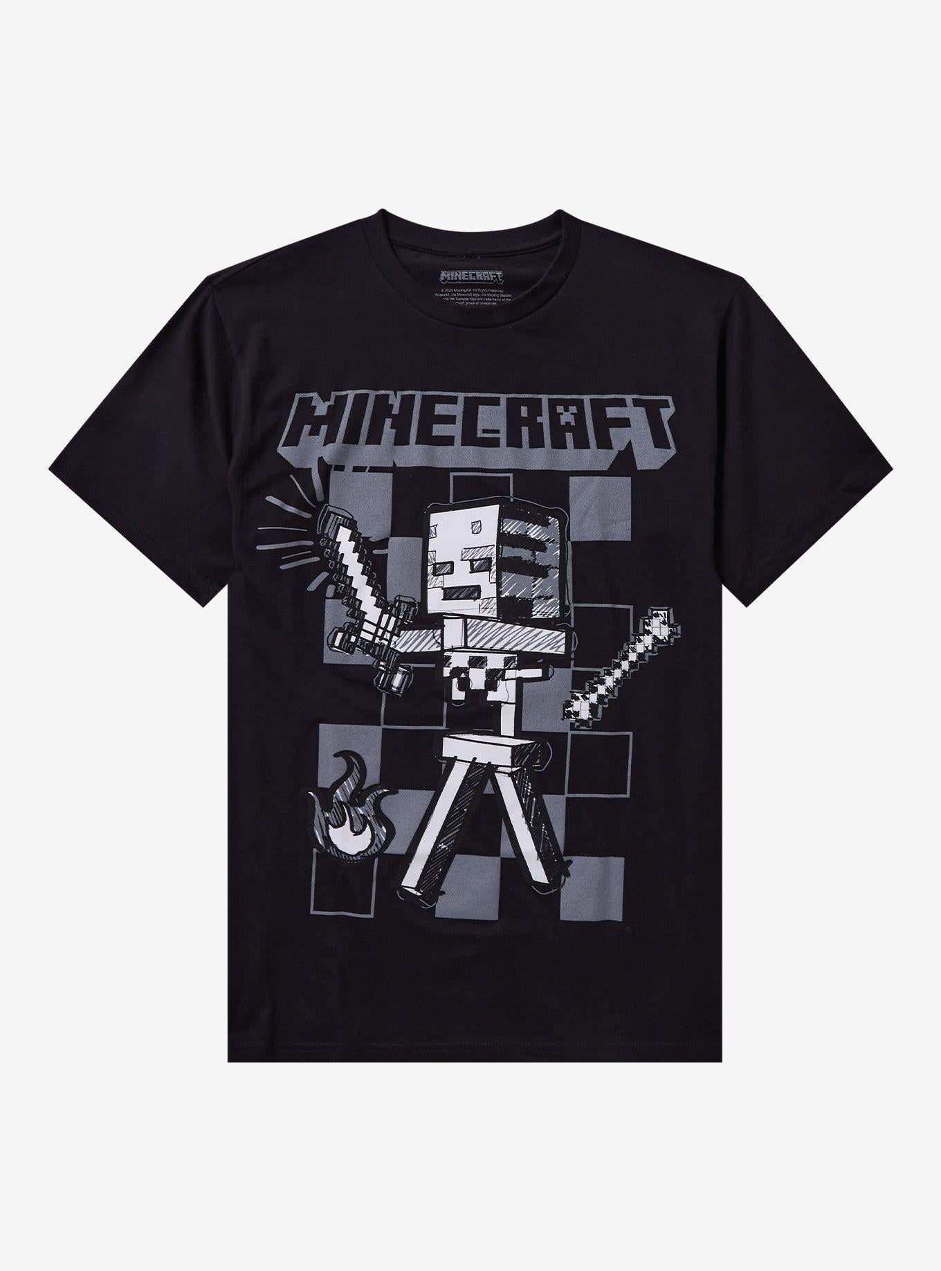 Minecraft Skeleton Tonal T-Shirt | Trending Graphic Tee For Fans