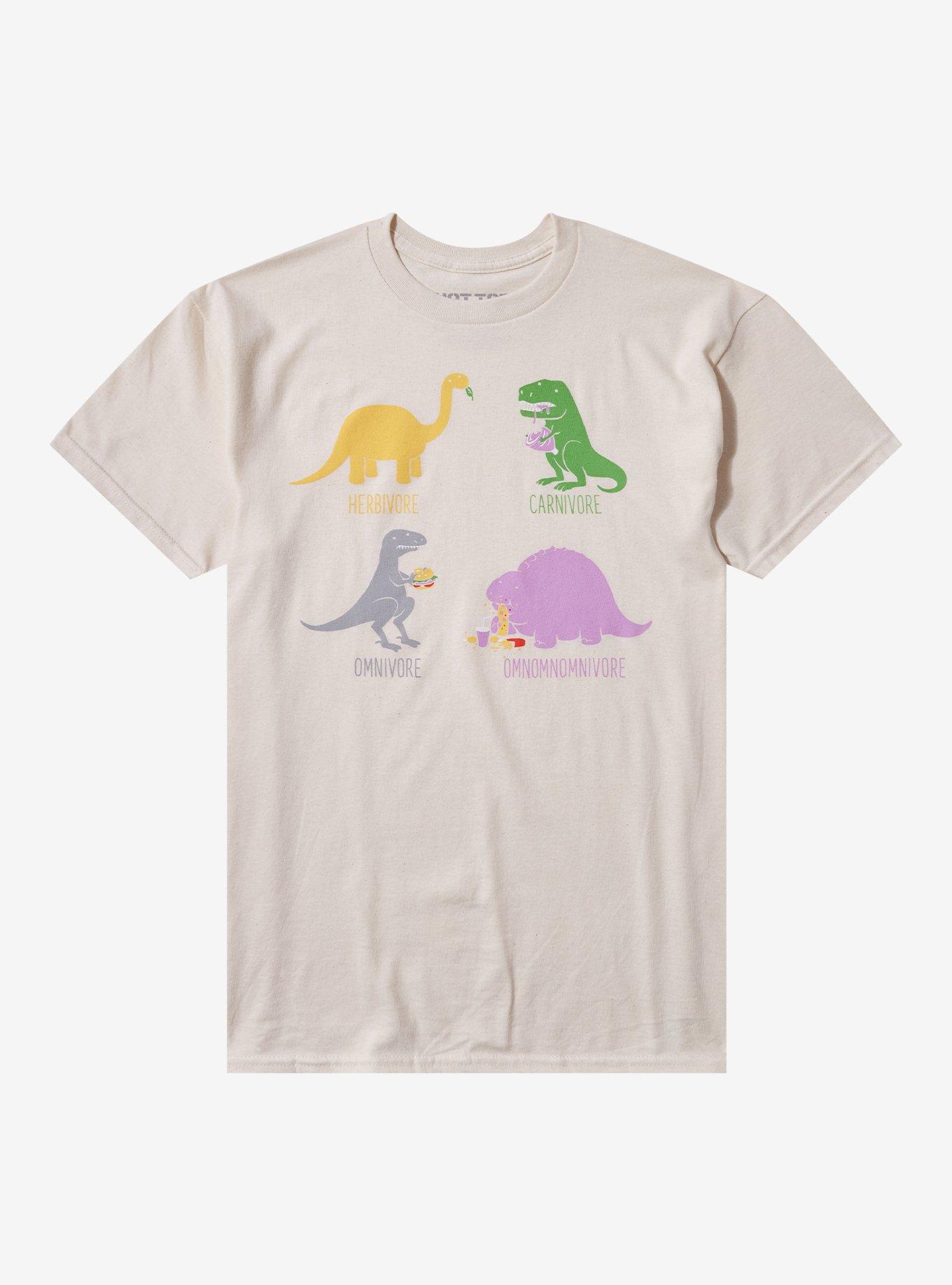 Dinosaur Eating Habits T-Shirt | Trending Graphic Tee For Fans
