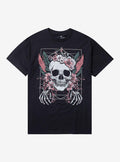 Floral Skull By Goodie Two Sleeves T-Shirt | Trending Graphic Tee For Fans