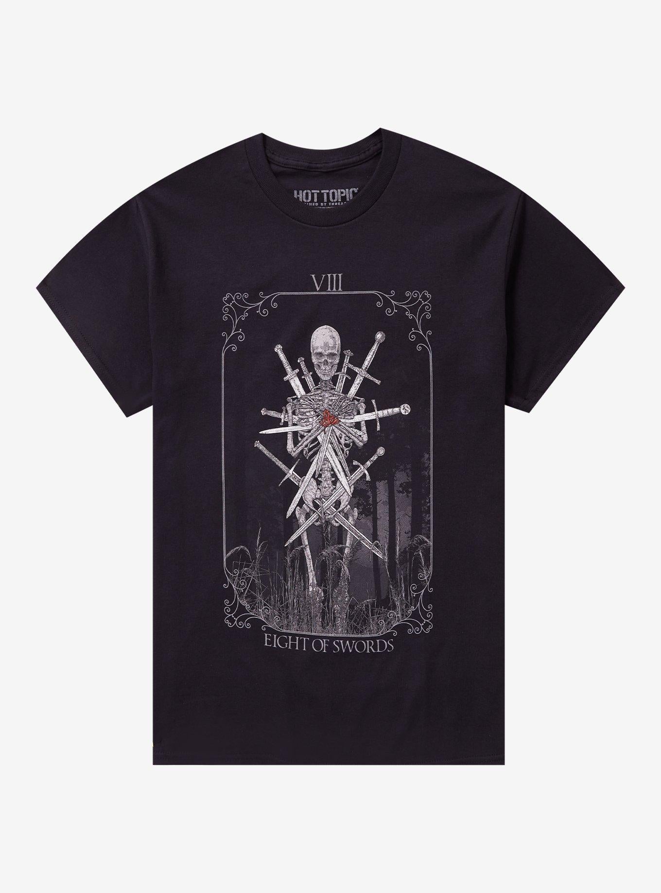 Eight Of Swords Tarot Card By KingNamu T-Shirt | Trending Graphic Tee For Fans
