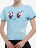My Little Pony Rainbow Dash Face Girls Baby T-Shirt | Trending Graphic Tee For Fans