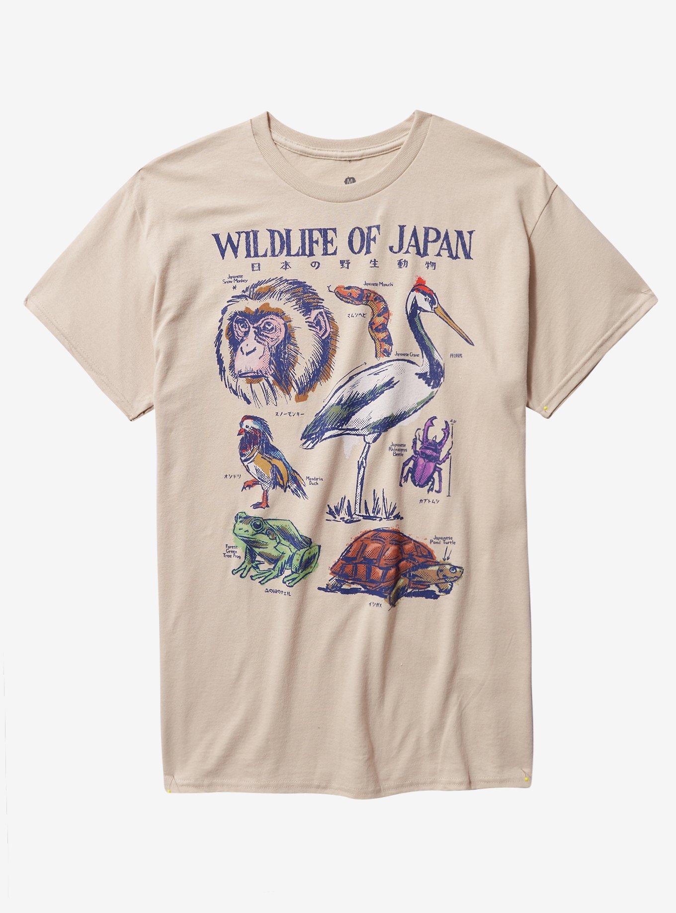 Wildlife Of Japan Infographic By Goodie Two Sleeves T-Shirt | Trending Graphic Tee For Fans