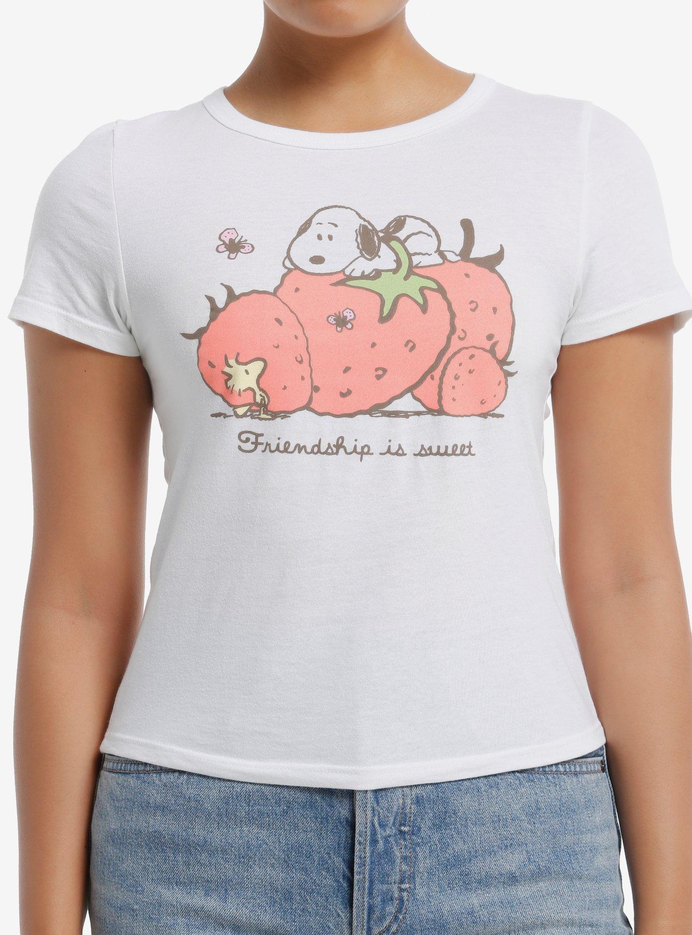 Peanuts Snoopy Friendship Is Sweet Girls Baby T-Shirt | Trending Graphic Tee For Fans