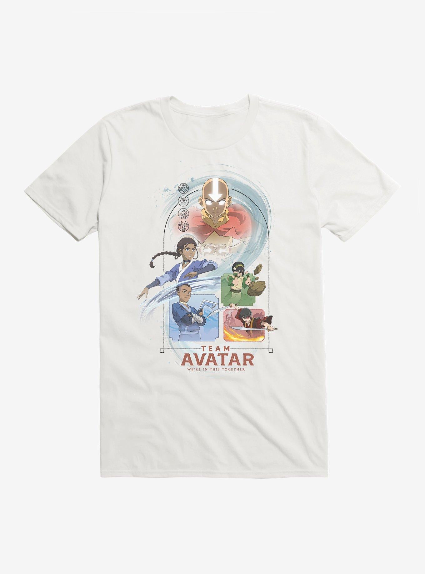 Avatar The Last Airbender Team Avatar T-Shirt | Trending Graphic Tee For Fans