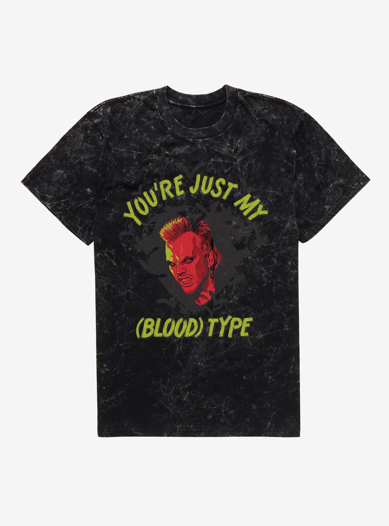 The Lost Boys You're Just My Blood Type Mineral Wash T-Shirt | Trending Graphic Tee For Fans