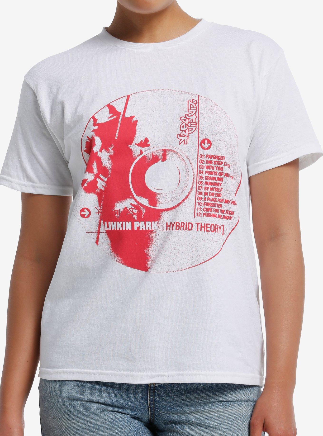 Linkin Park Hybrid Theory CD Shrunken Fit Girls T-Shirt | Trending Graphic Tee For Fans