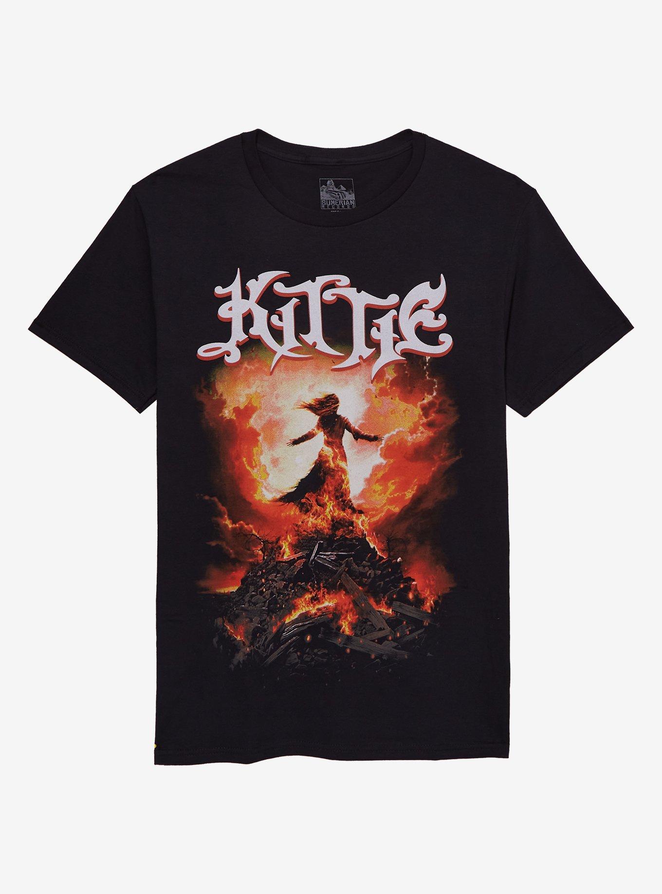 Kittie Fire Boyfriend Fit Girls T-Shirt | Trending Graphic Tee For Fans