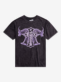Black Sabbath Gargoyles Mineral Wash T-Shirt | Trending Graphic Tee For Fans