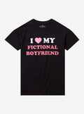I Heart My Fictional Boyfriend Girls By Goodie Two Sleeves T-Shirt | Trending Graphic Tee For Fans