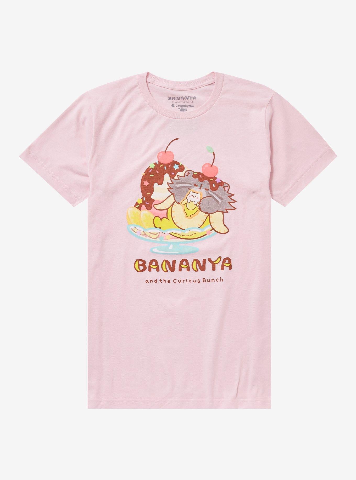 Bananya Ice Cream Sundae Girls T-Shirt | Trending Graphic Tee For Fans
