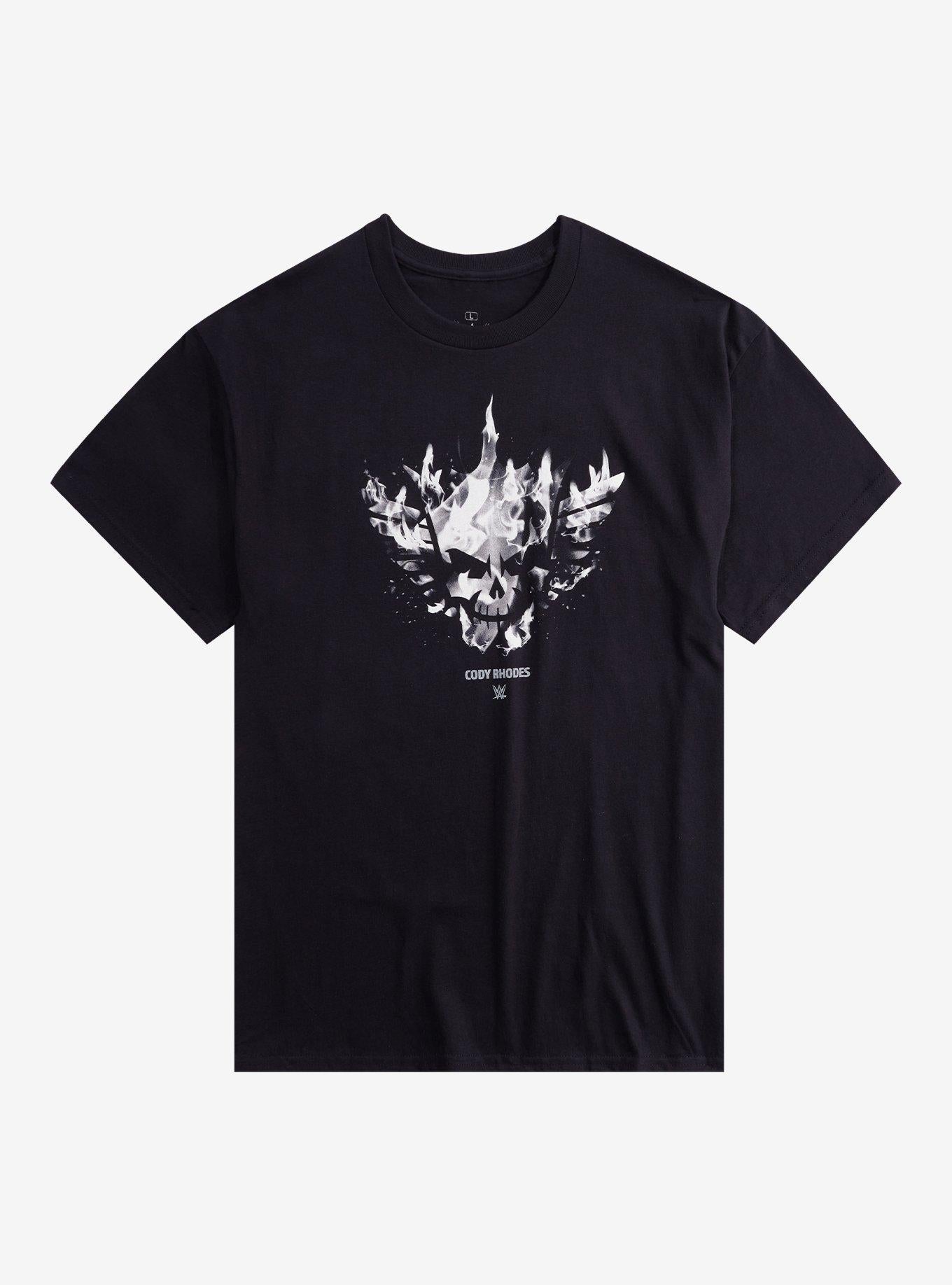 WWE Cody Rhodes Skull Flame Logo T-Shirt | Trending Graphic Tee For Fans
