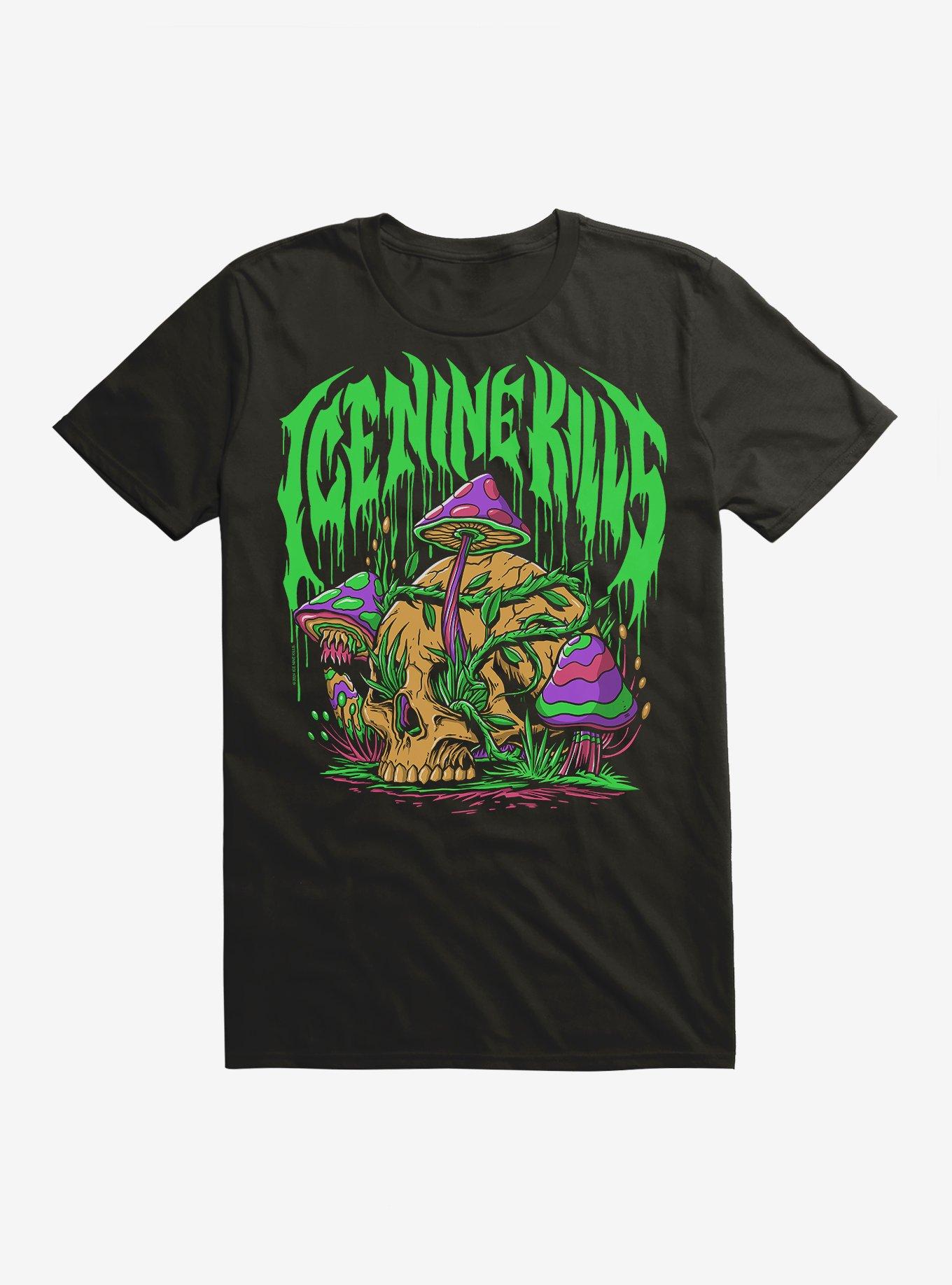 Ice Nine Kills Mushroom Skull Extra Soft T-Shirt | Trending Graphic Tee For Fans