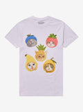 Cats With Fruit Hats By Goodie Two Sleeves T-Shirt | Trending Graphic Tee For Fans