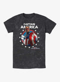 Captain America Brave New World Captain Portrait Mineral Wash T-Shirt | Trending Graphic Tee For Fans